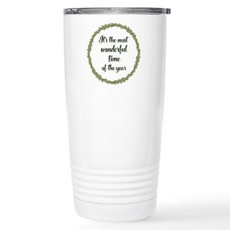 

CafePress - Wonderful Time 16 Oz Stainless Steel Travel Mug - Insulated Stainless Steel Travel Tumbler 20 oz.