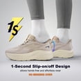thumbnail image 5 of Women's Wide Toe Road Running Shoes Slip in Hands Free Arch Support Memory Foam Zero Drop Sole Athletic Support Lightweight Breathable Walking Shoes Platform Chunky Sneaker, 5 of 6
