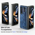 thumbnail image 5 of Galaxy Z Fold 6 5G Case, TECH CIRCLE Slim Lightweight PU Leather Flip Folio Cover with Wristband Pen Holder Full Body Rugged Protective Case for Samsung Galaxy Z Fold 6 5G 2024,Blue, 5 of 9