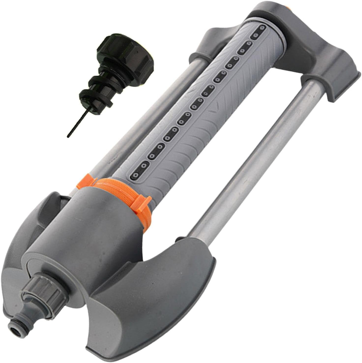 Oscillating Sprinkler Water Sprinkler, Improve Irrigation Efficiency, Water Saving Lawn Sprinkler Multifunctional for Garden, Gray 20 Holes