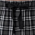 thumbnail image 3 of Fruit of the Loom Men's Soft Flannel Pajama Lounge Sleep Pant - Grey Plaid, 3 of 6