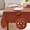 Rust, variant on Softalker Tablecloth Rectangle, Decorative Faux Linen Table Cloths, Waterproof & Stain Resistant Wipeable Table Cover for Kitchen, Dining, Party Decor, & Outdoor Use (Ivory, 52 x 70 inch)