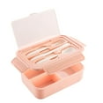 thumbnail image 2 of Bento Lunch Box – 1100 ML Stackable Lunch Box Containers for Adults & Teens, Leak-Proof with Utensil Set, Ideal for Work, Picnic, Dining Out, 2 of 8
