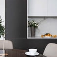 thumbnail image 4 of RunMin Grocery Store 17.71" x 118" Black Silk Wallpaper Peel and Stick Embossed Self Adhesive Black Contact Paper Removable Kitchen Vinyl Textured Wall Paper Cabinet Furniture Shelf Liner, 4 of 16