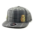 thumbnail image 3 of Conor McGregor UFC Reebok Plaid Snapback Adjustable Hat - Gray, 3 of 10