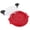 Red, variant on Chicken Shredder, Meat Shredder, Twist Visible Strong Anti Slip Strip Ergonomic Handle Transparent Lid Chicken Grinder for Beef Vegetables