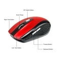 thumbnail image 6 of Computer Wireless Optical Mouse with USB Receiver Quick Speed 6 Buttons Gaming Mice 800/1200/1600DPI Accessories Green, 6 of 9