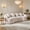 White, variant on Shaiailed 110" White Curved Sectional Sofa,Boneless Cloud Couch with 4 Throw Pillows,Oversized Sectional Sofa,Modern Cloud Couch for living room