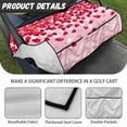 thumbnail image 6 of Whosucclay Heart Note Pattern with Multiple Pockets Protector, Anti-Wear With 4 Storage Pockets Golf Cart Seat Cover for Club Car Yamaha EZGO, 52.36"x 32.28", 6 of 7