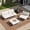 Beige, variant on Crestlive Products Outdoor Oversized Loveseat Set, Patio Conversation Sets, 2 Seater Modular Sectional Sofa with Cushions, Modern Metal Outdoor Couch for Backyard, Deck, Porch, or Poolside, Beige