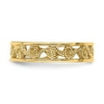 thumbnail image 6 of Auriga Fine Jewelry 14K Yellow Gold Beaded Scroll Cut-Out Band Ring for Women Size 2, 6 of 6