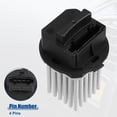 thumbnail image 7 of HVAC Blower Motor Resistor Heater Fit for Volvo XC60 2010-2017 for Volvo S60 2011-2018 Black, 7 of 7