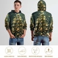 thumbnail image 5 of Christmas Tree Background Regular Fit Hoodie, Sporty Pullover Hooded Sweatshirt for Men Women L, 5 of 6