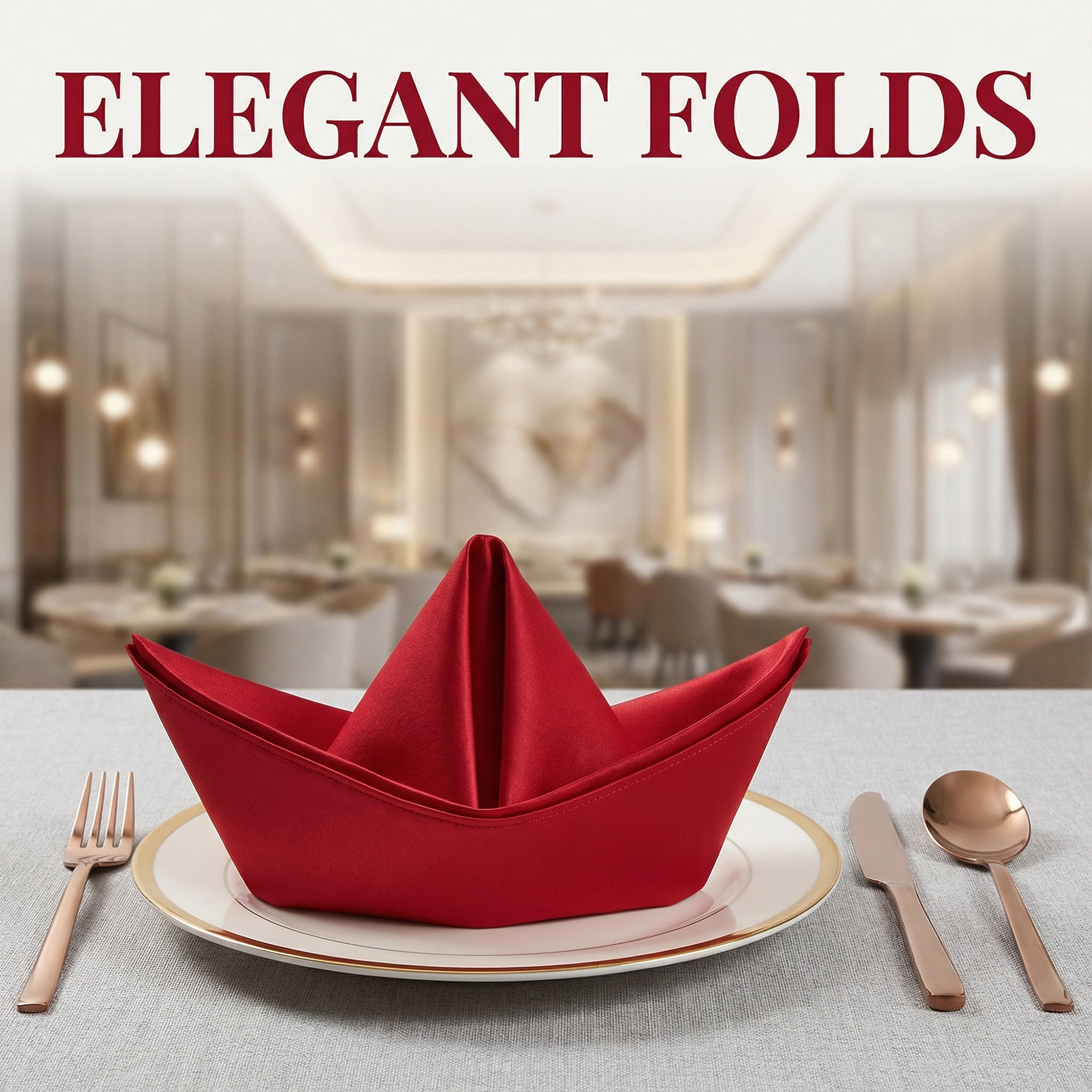 Unique Bargains 12Pcs Cotton Washable Reusable Cloth Napkins Burgundy 17x17inch