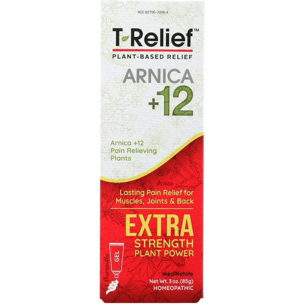 MediNatura T-Relief Arnica +12 Extra Strength 3 oz Gel - Walmart.com