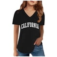 thumbnail image 1 of TZEWGL Tees For Toddler Short Sleeve V Neck Letter Prints Trendy Short Sleeve Clothes For Toddlers size 3-4T, 1 of 3