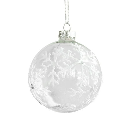 

WANGJIAOID Small Hanging Chandelier Beads One Hole 5mm 8cm/3in 9cm/3.5in Christmas Decoration Transparent Glass Inlaid With Brick Christmas White Snowman Garland Battery Operated 9 Ft