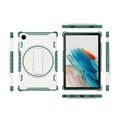 thumbnail image 3 of Dteck Case for Samsung Galaxy Tab A8 10.5 inch X200 X205 (2022),Shockproof Rubber Case Heavy Duty Silicone Rugged Kickstand Protective Cover,Green, 3 of 8