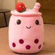 thumbnail image 3 of Nueva llegada Fruta de dibujos animados burbuja taza de té juguetes de peluche la vida Real Boba comida con succión de peluche almohada suave cojín abrazo Decoración, 3 of 5