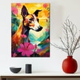 thumbnail image 3 of Greyhound Dog Canvas Wall Art for Living Room, Funny Bathroom Wall Decor, Colorful Animal Painting Gift for Kid Teen Men, 3 of 4