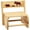 Buffalo Plaid, variant on 2-in-1 Children's Step Stool and Chair, Woodland Animals Design