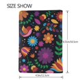 thumbnail image 3 of Pofeuu Colorful Floral2 Print Travel Document Organizer Passport Holder Men Women for Family (6.5 in x 4.5 in),Wallet Holder Credit Card Clutch Bag Case, 3 of 5