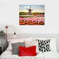 thumbnail image 4 of COMIO  Canvas Wall Art Windmill Tulip Netherlands Posters Pictures Wall Decor Landscape Canvas Prints、For Living Room、Bedroom、Office, 4 of 4