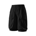 thumbnail image 7 of Bloomae Womens Hiking Capri Pants Lightweight Quick Dry Casual Fall Adjustable Drawstring Elastic Waist Baggy Ruched Hem Cropped Trousers with Pockets, 7 of 7