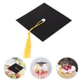 thumbnail image 3 of 20pcs de graduación de graduación Topcake Toppers Black Doctoral Grad Sombrero con Tassel Creative Chocolate Candy Decorations para suministros de fiesta de graduación, 3 of 4
