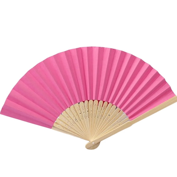 ACDANC Handheld Floral Folding Fans Hand Held Fans Silk Bamboo Fans with Tassel Women Hollowed Hand Foldable Fan with Fabric Sleeve for Dancing Wedding Decoration Women Gifts