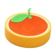 thumbnail image 2 of TISHITA Chat Griffoir Lit Jouet Interactif Scratch Bol 2 en 1 Grind Griffes Mignon orange, 2 of 8