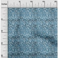 thumbnail image 1 of oneOone Georgette Viscose Teal Blue Fabric Batik Dress Material Fabric Print Fabric By The Yard 42 Inch Wide - 74, 1 of 4