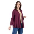 thumbnail image 2 of Womens Bell Sleeve Cardigan, 2 of 5