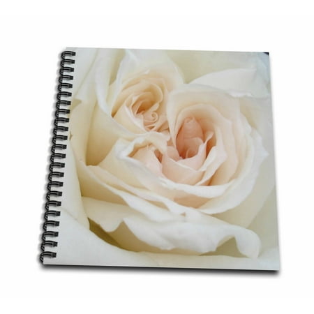 Shower Journal - 3dRose Two Hearts - marriage, wedding, wedding day, save the date, engagement, bridal shower, rose - Memory Book, 12 by 12-inch