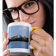 thumbnail image 2 of 3drose, the Sunshijne Bridge Tampa Florida, 15oz Two-tone Yellow Mug, 2 of 6