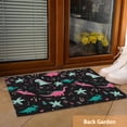 thumbnail image 2 of Colorful Dinosaurs Welcome Doormat, Childish Vulcan Palm Shell Indoor Outdoor Decor Patio Door Mats Non-Slip Mat for Home Entrance, Outside Entry, Yard, Garden, Floor, Patio 17x30 Inch, 2 of 6