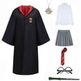 thumbnail image 1 of Disfraz de bruja y mago para niños y adultos, bata con capa para niños, niñas, hombres y mujeres, Cosplay de Halloween, 1 of 4