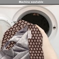 thumbnail image 6 of Geometric Dog Crate Cover, Concentric Surreal Squares Motifs Abstract Symbols Warm Tone Backdrop, Easy to Use Pet Kennel Cover for Dogs, 35" x 23" x 27", Seal Brown Champagne, by Ambesonne, 6 of 6