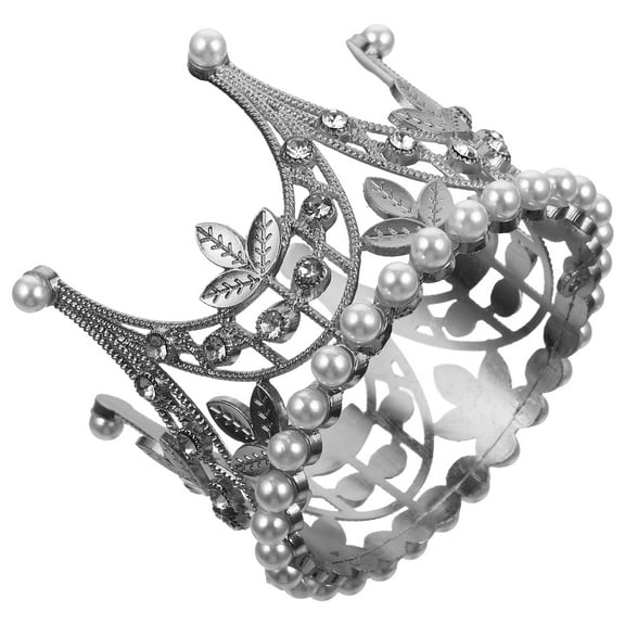 Raindrops 1Pcs Silver Crown Cake Ornament For Baking Decor And Wedding Celebrations
