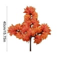 thumbnail image 3 of Fall Decorations Thanksgiving Decorations - Artificial Red Maple Leaf Branch Plastic Green Plant Decorative Accent For Seasonal Indoor Displays, 3 of 6