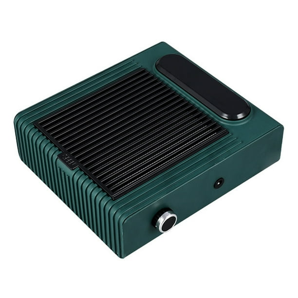 Máquinas de vacío de uñas eléctricas Mini colector ajustable Acrílico Nails Catcher Extractor Sistema de ventilación de viaje Suministros Verde Estados Unidos Enchufe Inevent CE001598-05