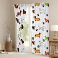 thumbnail image 3 of Homewish Cartoon Dachshund Lover Black Out Curtains, Kawaii Dog Dalmatian Curtains Pack of 2 (42x63 Each), Cute Animal Theme Bedroom Curtains, Window Curtains Home Decor, 3 of 6