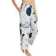 thumbnail image 2 of Balery Cartoon Planets print Women's Pajama Pants,Ultra Lightweight Pjs,Lounge Pant-XX-Large, 2 of 9