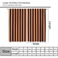 thumbnail image 2 of Stripes Curtains, Geometric Vertical Stripes Retro Style Black Orange Window Treatments, Rod Pocket Thermal Insulated Drapes 2 Panels Set for Bedroom Living Room Classroom, 72"W X 63"L, 2 of 8