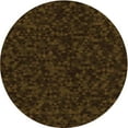 thumbnail image 1 of Ahgly Company Machine Washable Indoor Round Transitional Dark Bronze Brown Area Rugs, 4' Round, 1 of 7