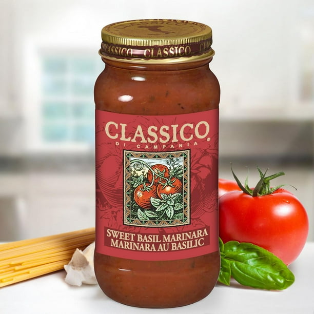 Classico Sweet Basil Marinara Spaghetti Pasta Sauce Basil Marinara Pasta Sauce