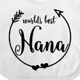 thumbnail image 4 of Inktastic World's Best Nana Girls Baby Bib, 4 of 4