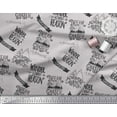 thumbnail image 2 of Soimoi Gray Cotton Duck Fabric Dream Chaser Text Printed Craft Fabric by the Yard 42 Inch Wide, 2 of 3
