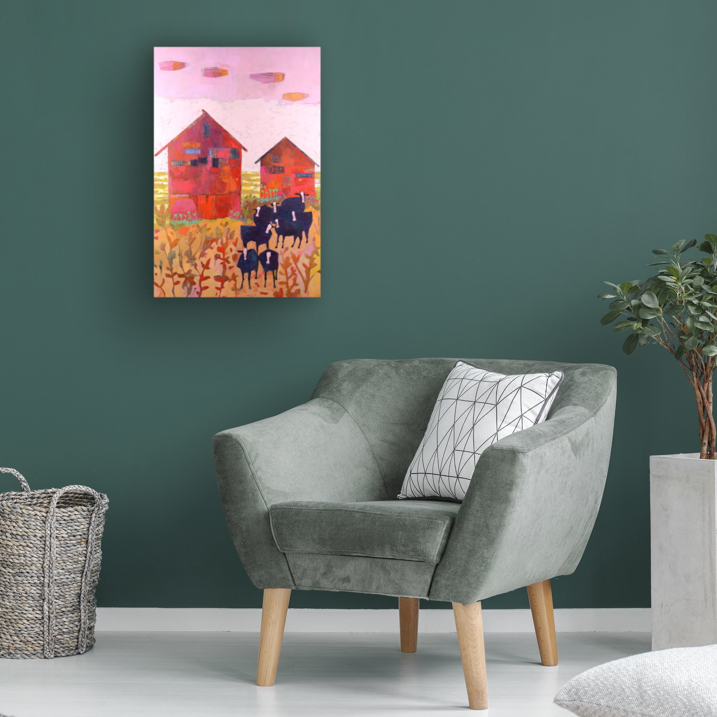 Sue Jachimiec 'Orland Barns' Canvas Art