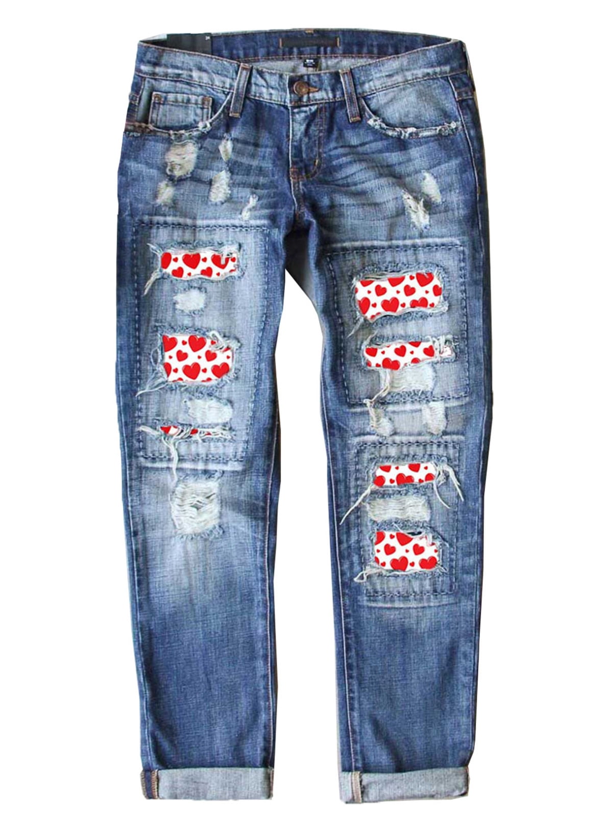Trousers Casual Distressed Jeans 